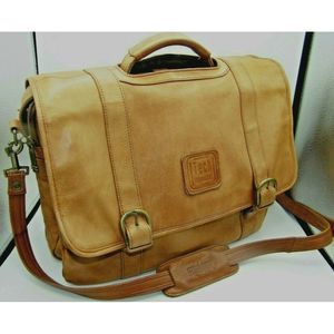 HIT Tech Organizer Laptop Bag Distressed Leather
